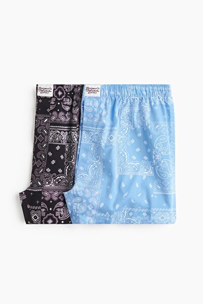 H&M 2'li Dokuma Boxer Şort