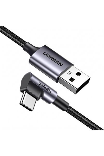 Ugreen Καλώδιο Δεδομένων Ορθής Γωνίας US284 (50942) - USB σε Type-C, Γρήγορη ...
