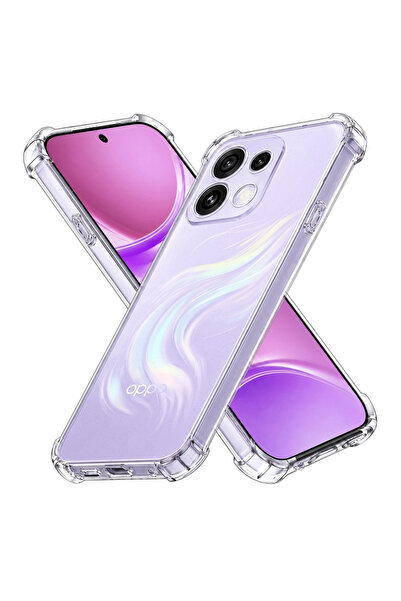 CLICK Husă pentru Oppo Reno16, din silicon transparent, rezistentă la șocuri,...