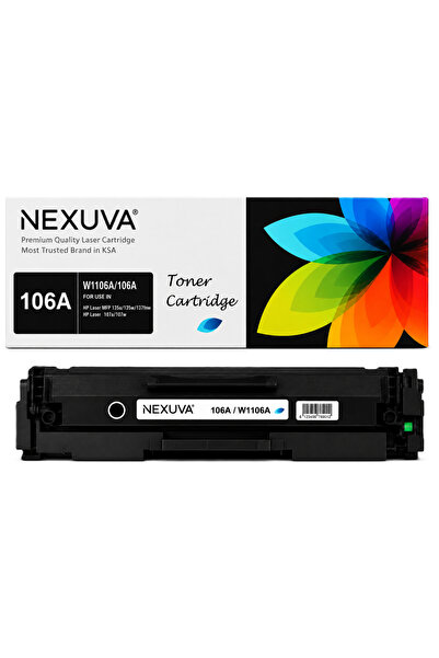 Nexuva خرطوشة حبر أسود متوافقة مع HP 106A – W1106A، 1.5K Pa