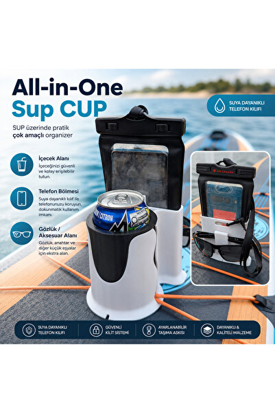 Src 3D All-in-One SUP Cup Çok Amaçlı Bardaklık ve Telefon Tutucu Gözlük Akses...