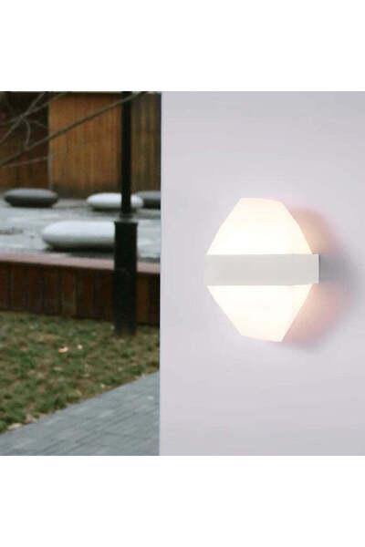 OEM Aplica LED Exterior ICEBERG 10W Metal IP65 Alb