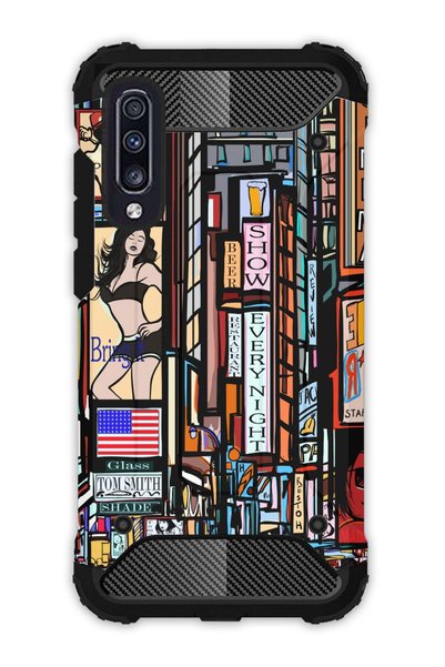EGSTECH Galaxy A70 Case Army Tank Full Protection Anti-Shock - Newyork Like