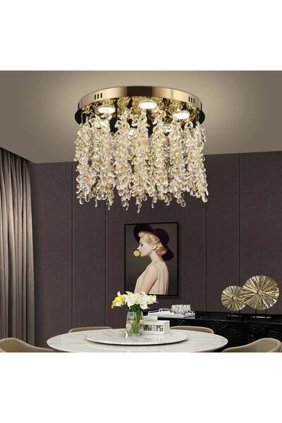 OEM LED полилей Crystal LLC213/400GD кръгъл, 22W, студена/топла/неутрална све...