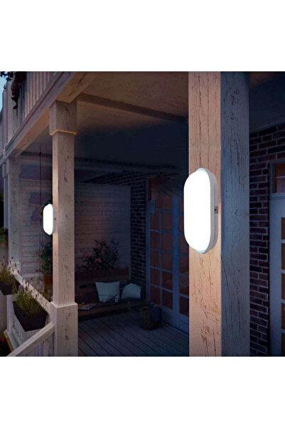 OEM Aplica LED de Exterior AX320/218WH, Lumina Calda 3000K, IP65, Alb, Metal