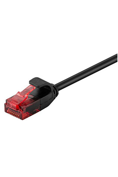goobay Καλώδιο Δικτύου Ethernet U/UTP Κατηγορίας 6 (Gigabit) 0,5μ Μαύρο 93713