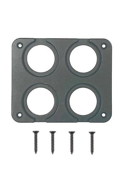 POWERTECH Πάνελ πριζών για σκάφη και οχήματα PTL-016, 4 θέσεις, 102 x 85 χιλ.