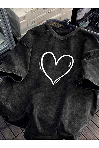 Pink Sky Unisex Oversize Vintage Washed Street Style Μόδα του δρόμου Βαμβακερ...