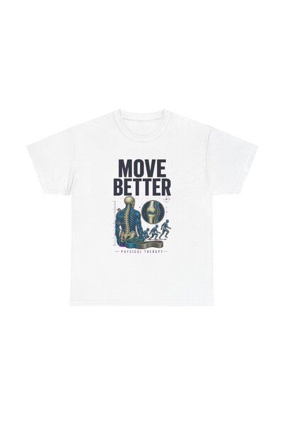 Fizyoterapist Meslek Hediyesi Baskılı Beyaz Unisex %100 Pamuk T-Shirt