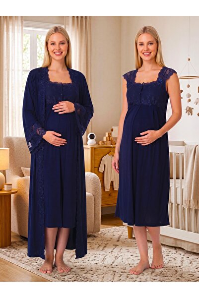 Lohusa Homewear مجموعة ملابس نوم للحوامل من القطن بنسبة 100% بتصميم جديد من ا...