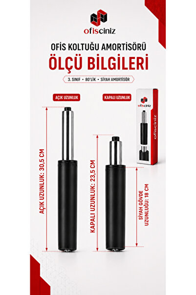 OFİSCİNİZ OFİS KOLTUĞU Ofisciniz Premium Ofis Koltuğu Amortisörü | Çalışma Ko...