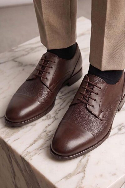 DETECTOR Inside and Outside Genuine Leather Men's Classic Shoes Dtc2200