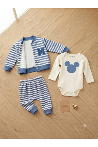 Milanlı Kids Baby Boy 3-Piece Cotton Seasonal Set