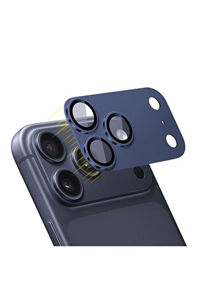 Cellara Set Folii Camera Sapphire 360 Metal Pentru iPhone 17 Pro Max - Albastru
