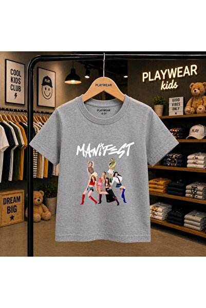 playwear Manifest V1 Printed 100% Kids Unisex T-Shirt 5 6 -7 8-9 10 -11 12 Ye...