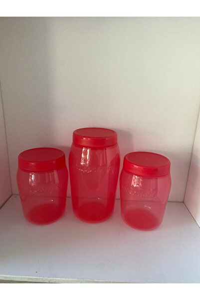 Tupperware Evrensel kavanoz kor pırıltı 3lü set 825ml ve 550mlx2