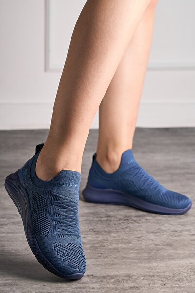 İmerShoes Günlük Unisex Bej Sneaker Slip-on Nefes Alabilen Hafif Yürüyüş Bağc...