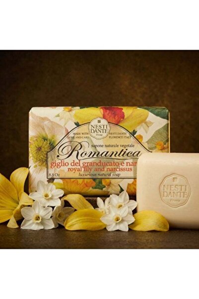Nesti Dante Romantica lilly & Narcissus soap 250 gm- Luxury Italian Natural S...
