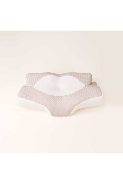 Evidea Soft 3 Boyutlu Ortopedik Visco Yastık - Beyaz / Gri - 38x64x12,5 cm