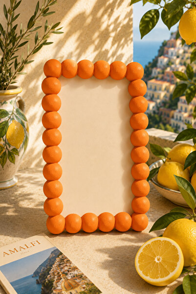 Heners Bubble Frame Dekoratif Fotoğraf Çerçevesi 10x15 cm – PLA Boncuk Detaylı