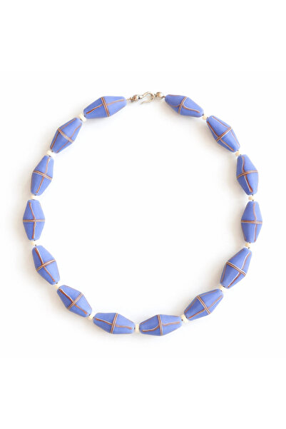 B Design jewelry Nomada Navy Necklace