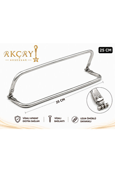 Akçay Aksesuar 25 cm Durable Screwed Hidden Bag Holder
