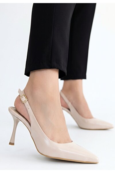 DMR Elegance Kentay Beige Skin Heeled Shoes