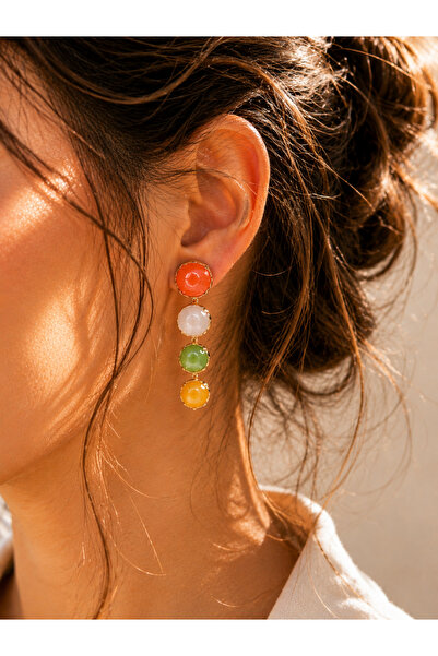 BY DİLEK ÇETİN ACCESSORY Steel 4 Color Earrings