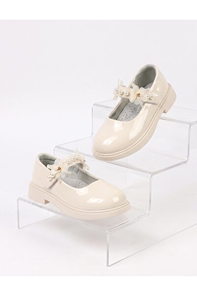 MiniKids Pantofi perle Olivia bej