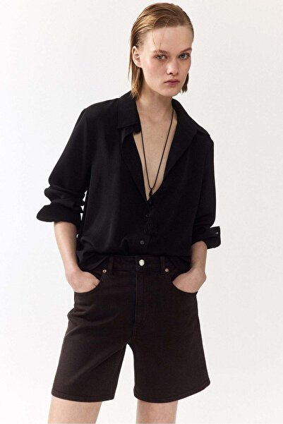 H&M High-waisted denim shorts