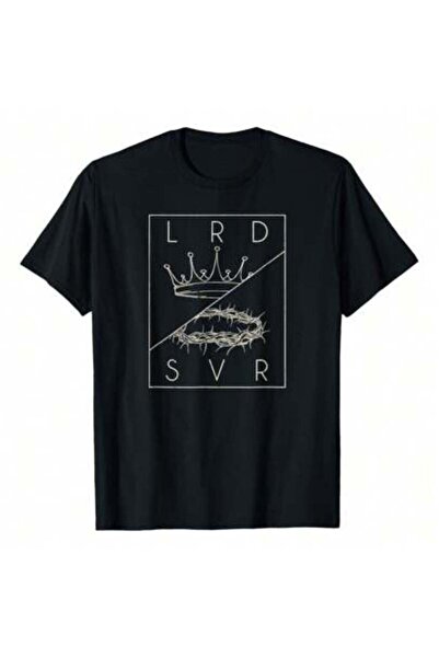 23ERVA Vintage Retro Jesus Christian Lord & Savior Graphic T-Shirt, 220g Pure...