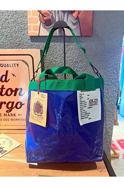 old cotton cargo Omuz çantası plaj ve günlük kullanım8219Fellas Bag w34 H34 D13