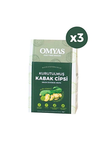 Omyas Snacks Elma Sirkeli Kurutulmuş Kabak Cipsi 35 g x 3 Adet