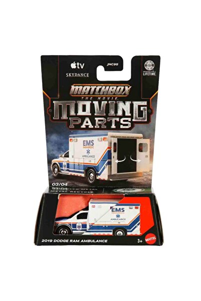 Matchbox 1:64 The Movie Moving Parts Araba - 2019 Dodge Ram Ambulance