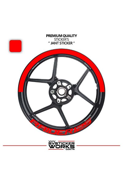 ARONA Tvs Rai̇der 125 Wheel Rim Strip – Half Rim Cover & Rai̇der 125 Letterin...