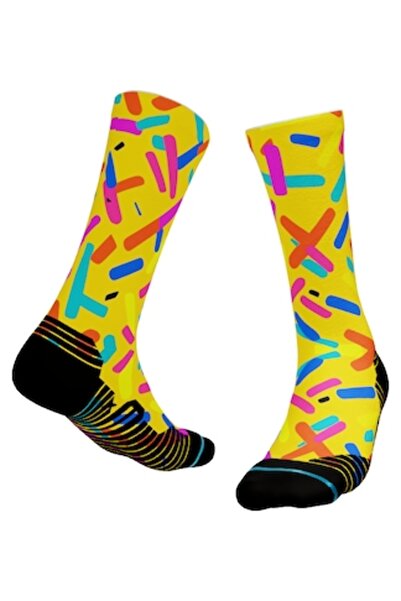 OEM Colorful Abstract Socks 565 38-43 EU