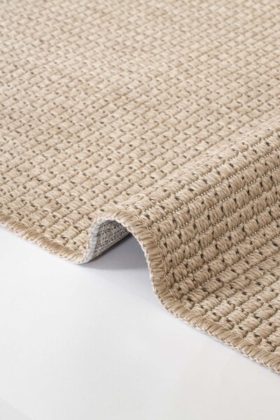 Oriente Home Velora Bej Hasır Dokuma Jüt Kaymaz Taban Sisal Kilim Yıkanabilir Mutfak Halı 1912