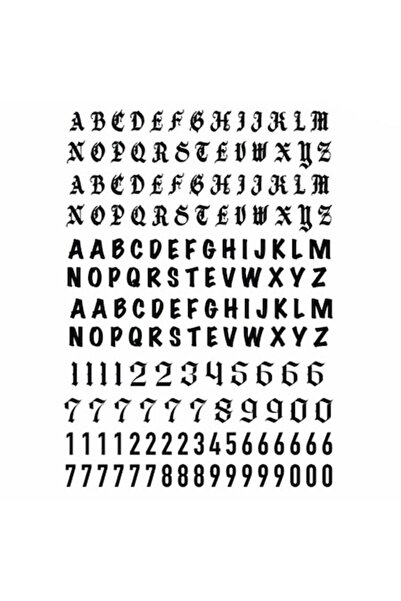 FlashTattoosRomania Tatuaj temporar, Tatuaje flash România, Alfanumeric, rezi...