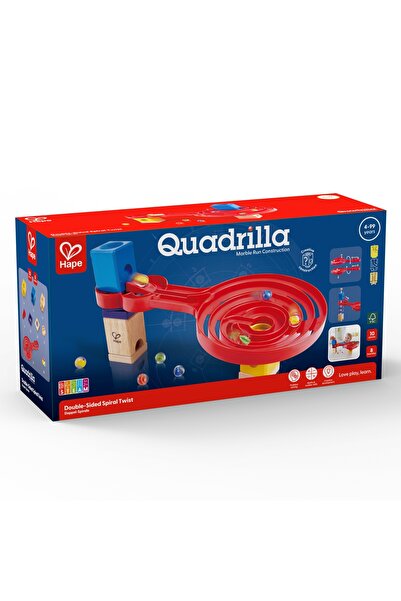 Hape Jucarie copii Quadrilla - circuit cu bile - Rasuceste spirala cu doua fe...