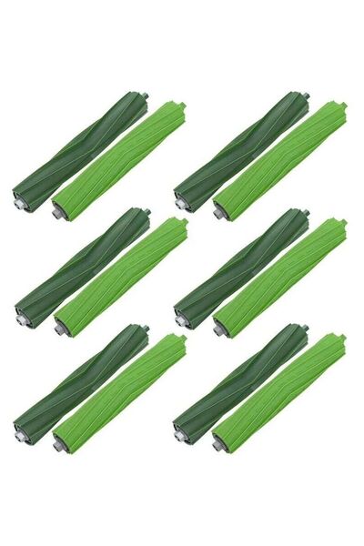 STARSTAR A set of 6 roller brushes for iRobot Roomba, and 12 replacement rubb...