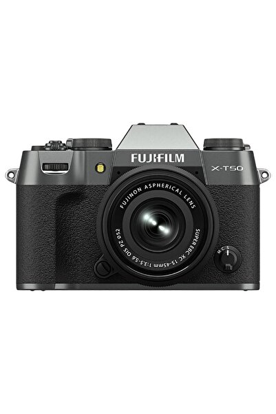 Fujifilm X-T50 Mirrorless Camera Charcoal Silver + 15-45mm Lens Kit