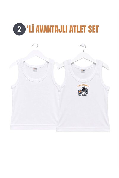 H&C COOLBOY H&C قميص داخلي للأولاد مكون من قطعتين، مطبوع بدون طباعة، 100% قطن...