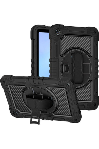 Techsuit StripeShell 360 Αναδιπλούμενη Θήκη Μαύρη για MatePad SE 10.4