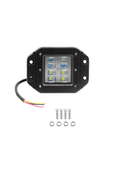 OEM LED Αδιάβροχο Χωνευτό Προβολάκι 12V – 24V με 2 Λειτουργίες 12cm 24W 1920L...