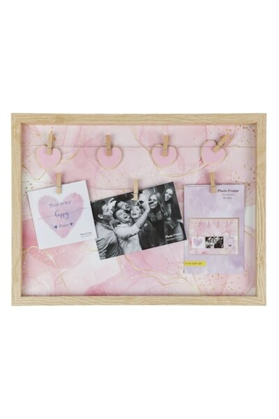 OEM Wooden Photo Frame with 8 LED Lights (7 photos) 42x32cm