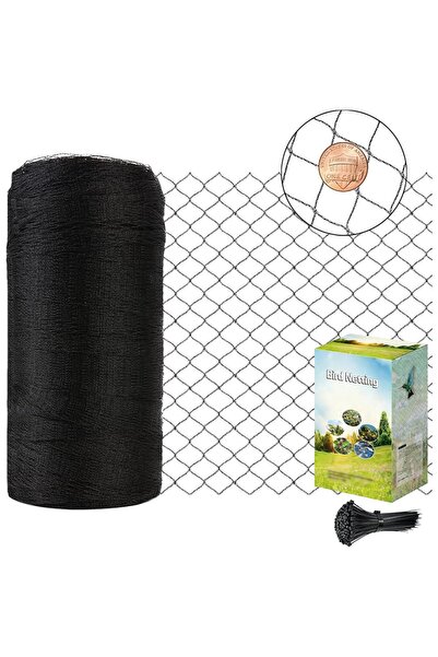 OEM Plasă anti-păsări neagră de 4,5 x 4,5 m pentru protecția plantelor de gră...