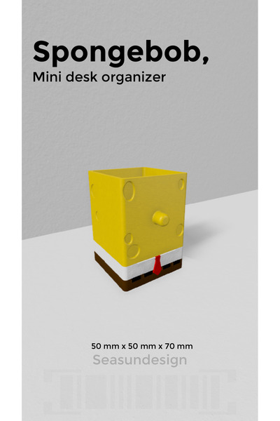 SeaSun Design Süngerbob Temalı Mini-Masaüstü-Düzenleyici
