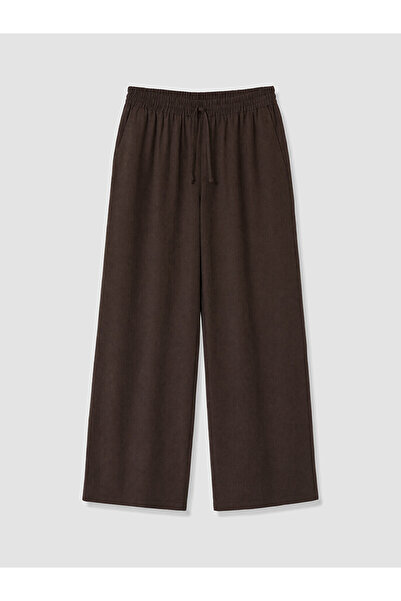 LC Waikiki Nevavm Plus Size Linen Blend Women's Trousers with a Difference