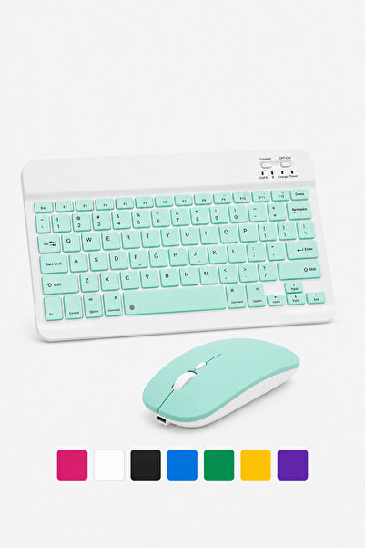 EHZ TEKNOLOJİ Kablosuz Bluetooth Klavye Mouse Set - Şarjlı, Sessiz Tuşlu, Win...