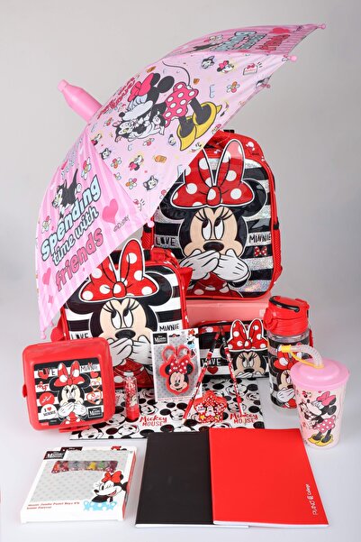 Minnie Mouse X Dekomus Licensed Full Stationery Set with Umbrella, Single Com...